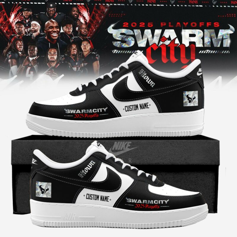 _ Houston Texans 2025 NFL Playoffs S.W.A.R.M. City Special Edition AF1 Sneaker
