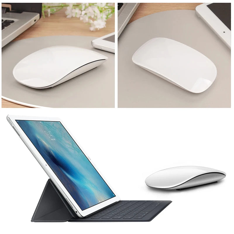 Upgrade Wireless Bluetooth Magic Computer Mouse Rechargeable Touch Slim Ergonomic Dual-Mode Silent PC Mice For Apple Macbook Air