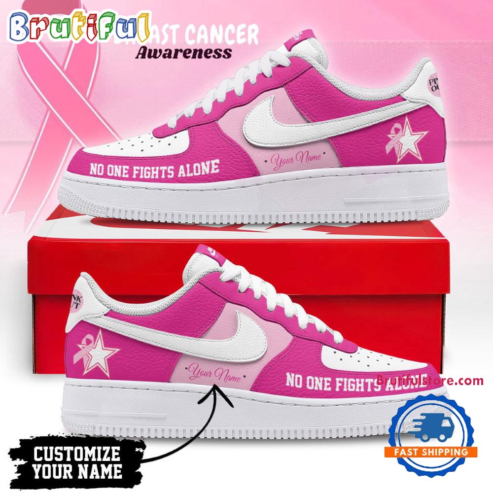 Dallas Cowboys Breast Cancer Awareness October Air Force 1 Shoes Sneaker