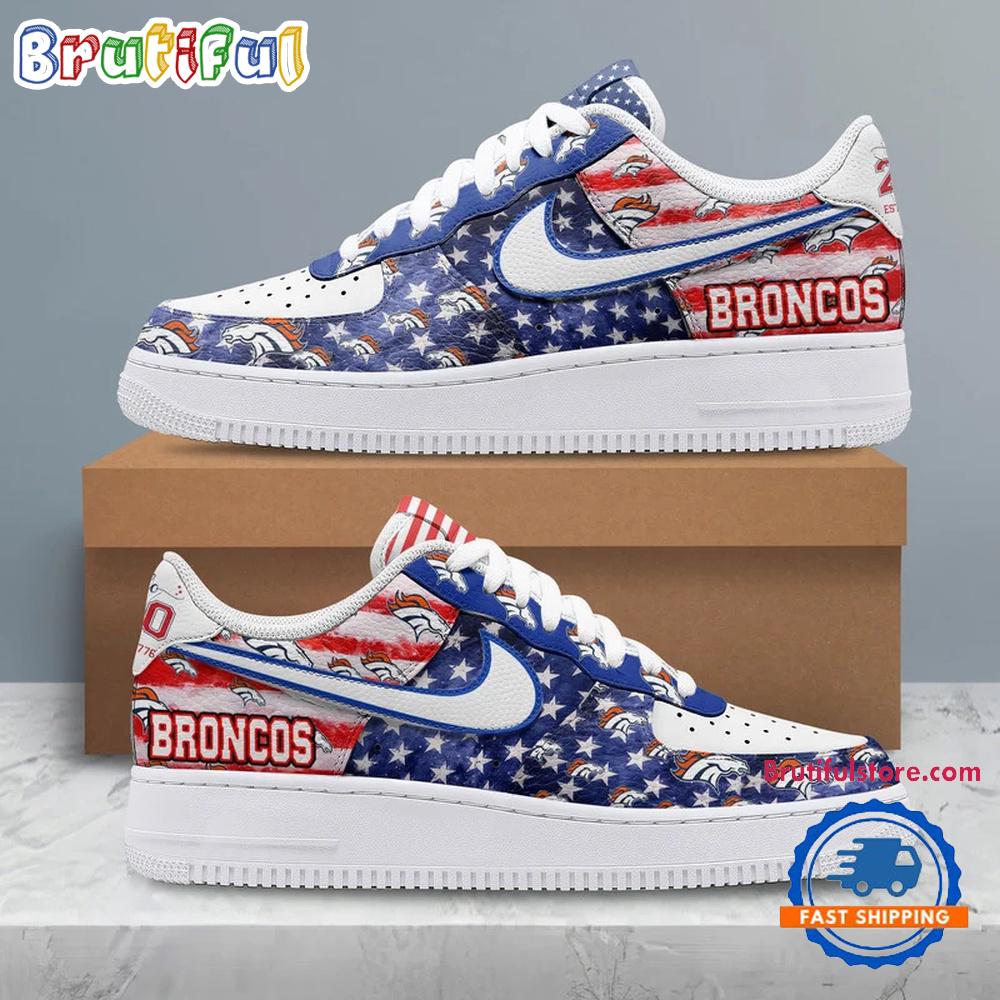 Denver Broncos 2026 NFL 250 Years Of America Air Force 1 Shoes Sneaker